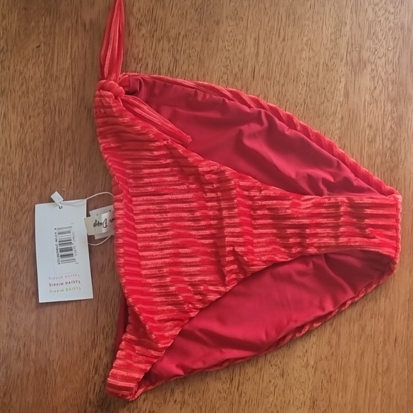 NWT Dippin Daisy's Red Velvet Bikini Bottom - Picture 1 of 4